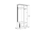 Прихожая с зеркалом Саша 16
